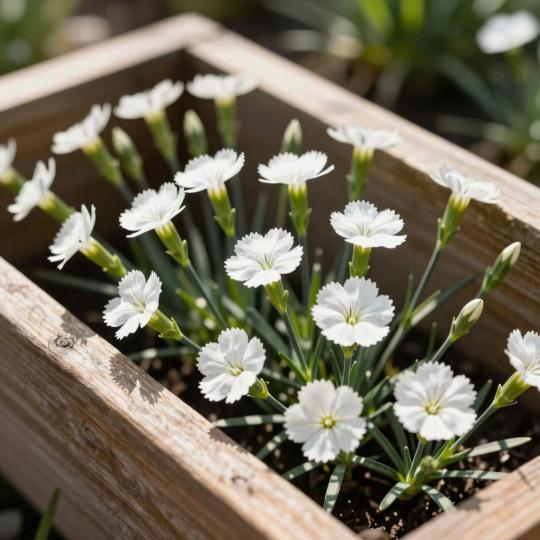 Гвоздика альпийская белая